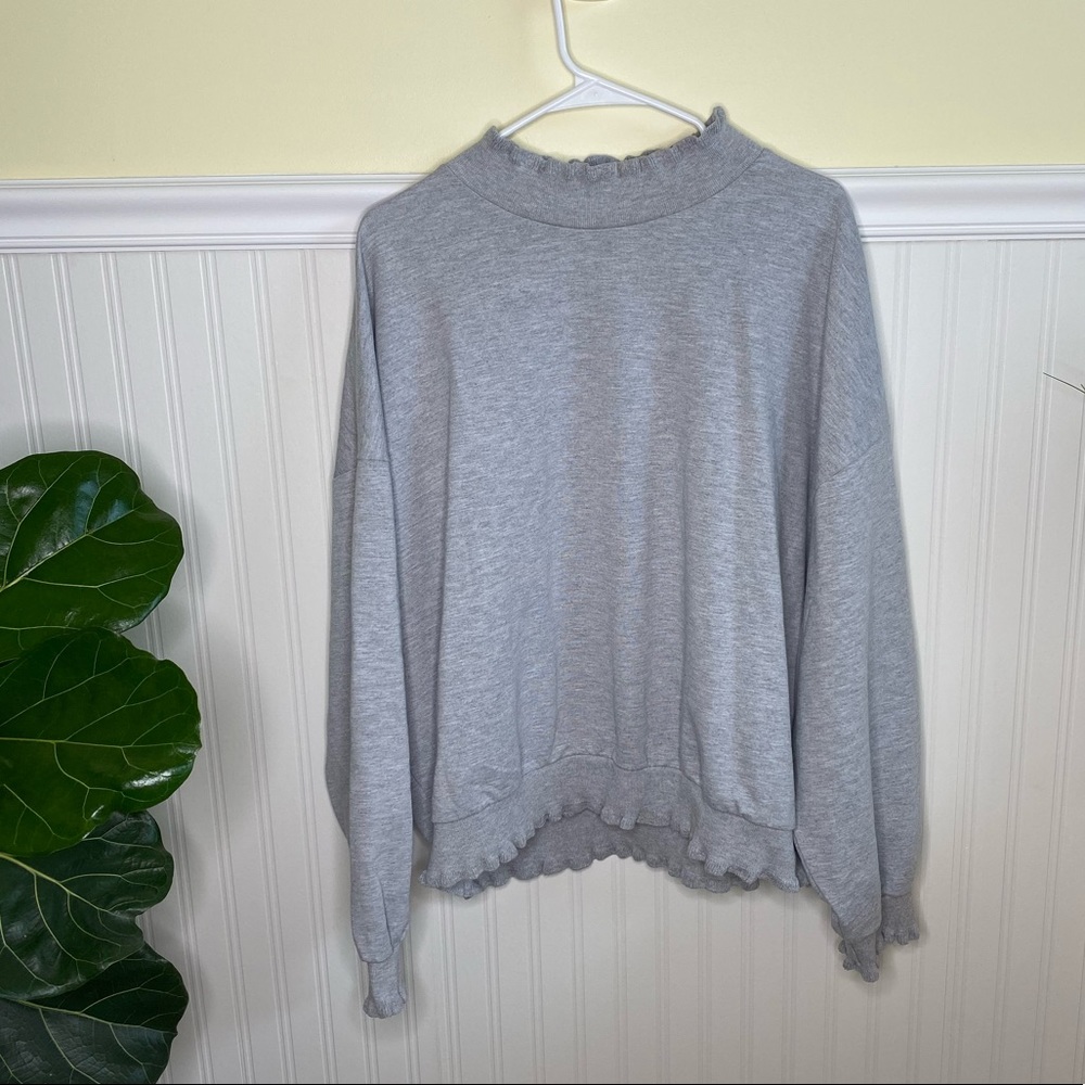 Ruffle Trim Sweater